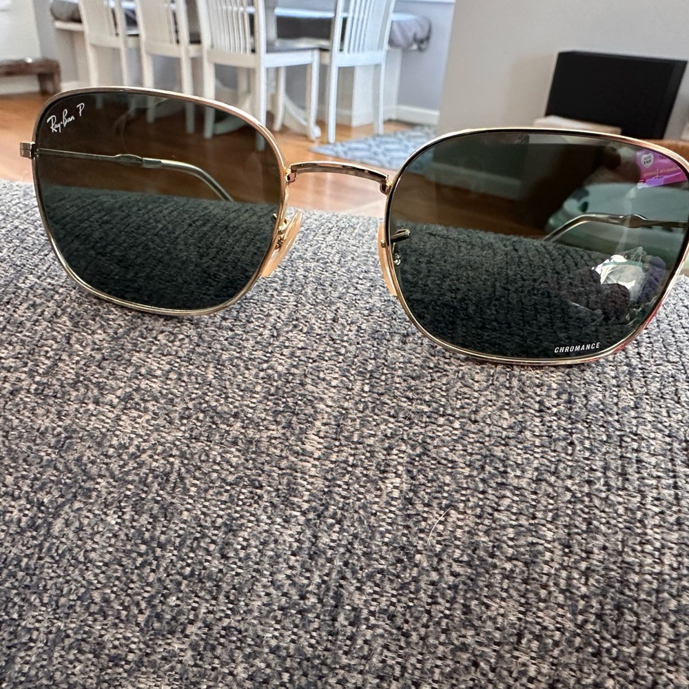 Ray-Ban Gold Frame Sunglasses RB3706